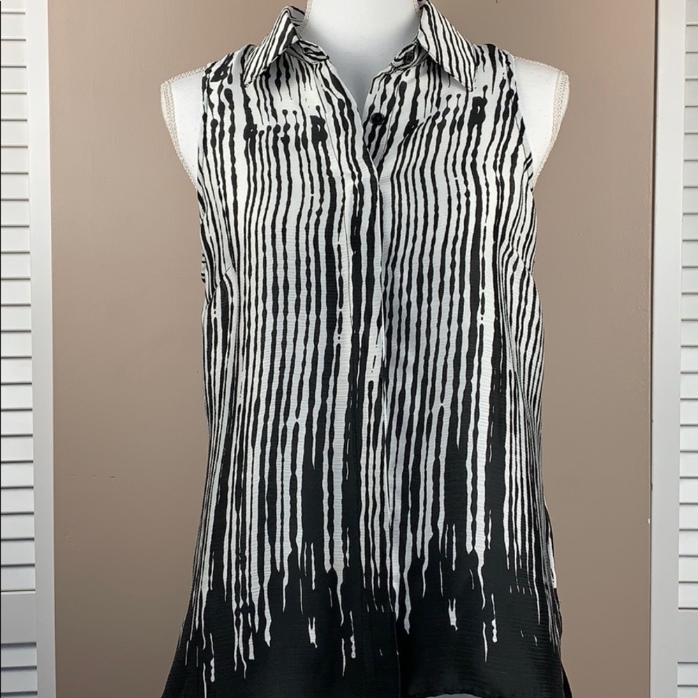 Milano High/Low Button Down Blouse
